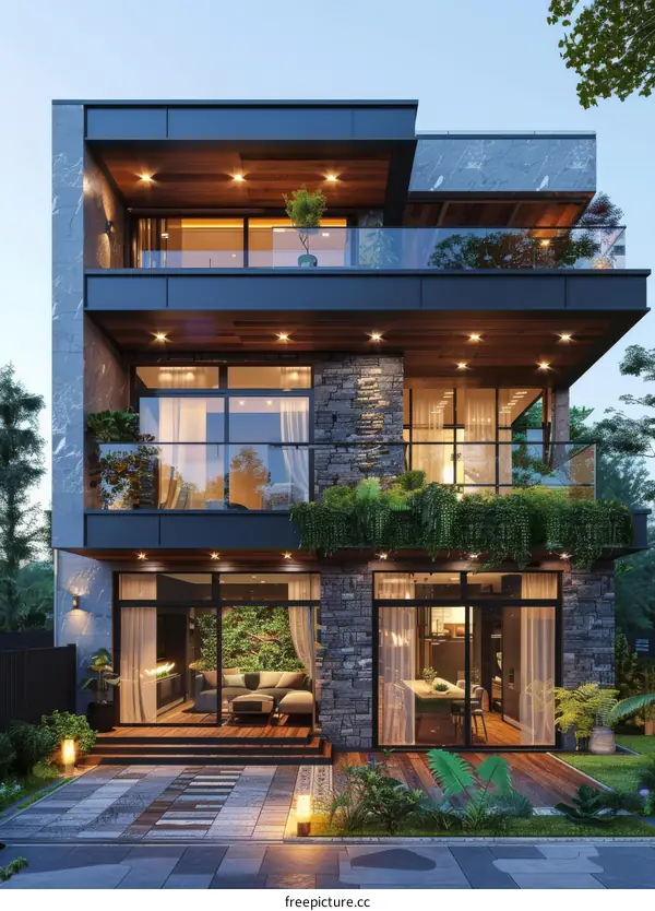 Modern Luxury House Exterior Design