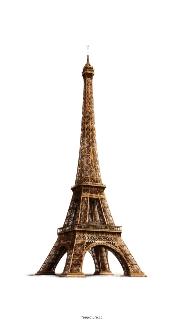 [Transparent Background PNG]The Majestic Eiffel Tower in Paris