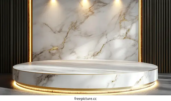 Luxury Marble Podium Display Background