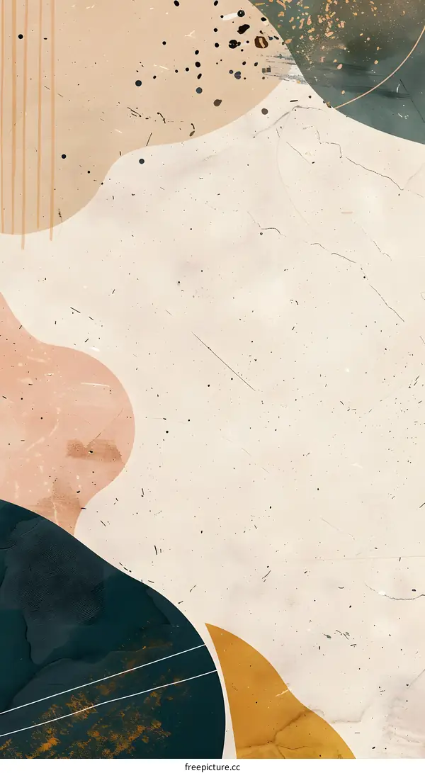 Abstract Art with Splashes of Color