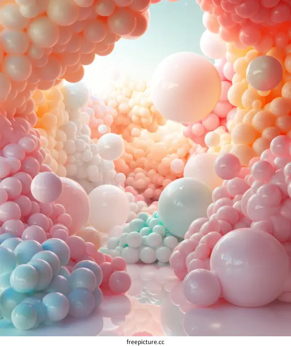 Dreamy Pastel Balloon Backdrop