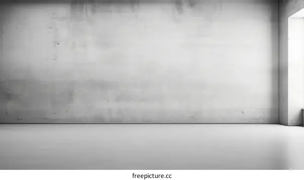 Grunge concrete room interior with window