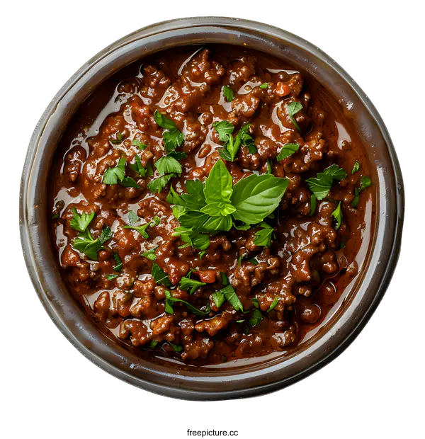 [Transparent Background PNG]A delicious bowl of Bolognese sauce
