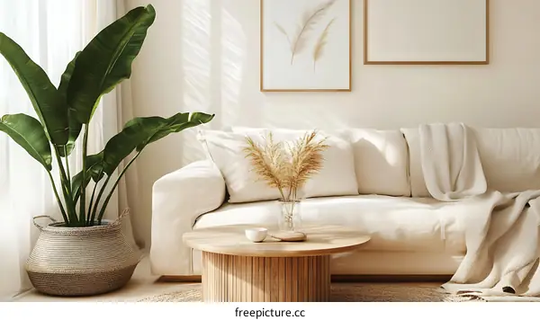 Modern Boho Living Room Interior Design