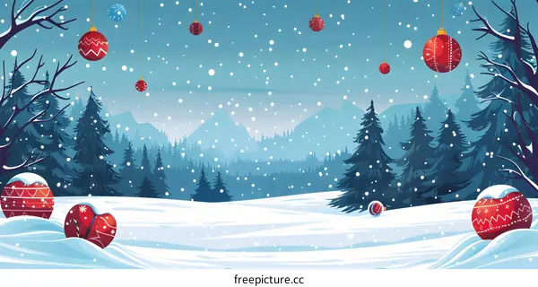Christmas Snow Scene