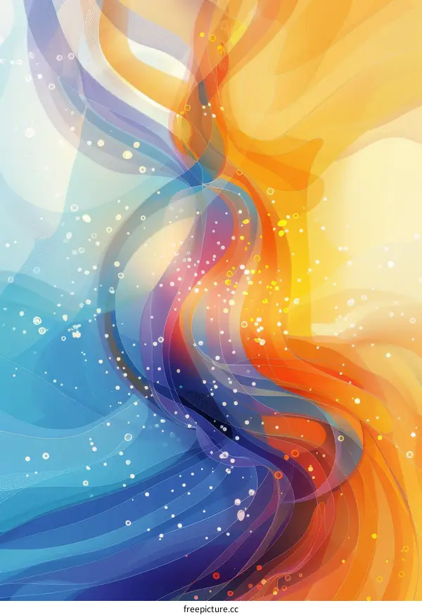 Colorful and Dynamic Curved Lines