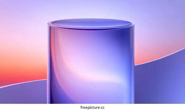 Abstract Geometric Cylinder Display Stand