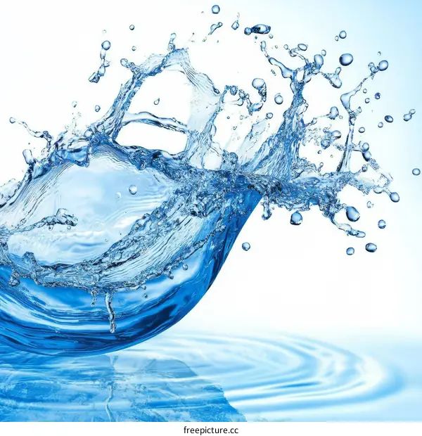 Beautiful Water Splash Illustration