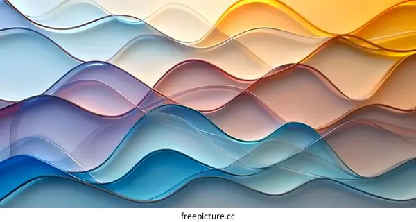 Colorful abstract waves background