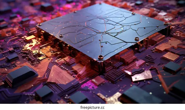 Circuit board with copper traces