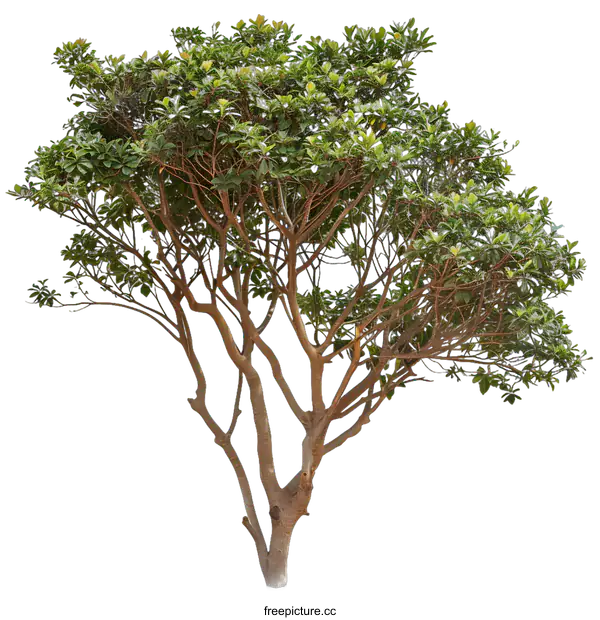 [Transparent Background PNG]Green Tree Isolated On White Background