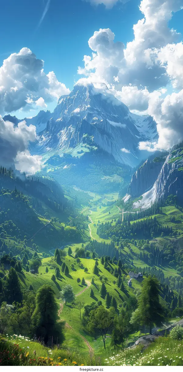 Magnificent Mountain Scenery