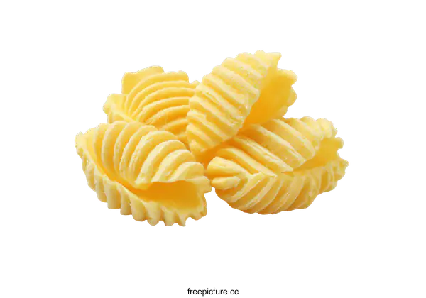 [Transparent Background PNG]Close Up of Yellow Pasta Shells