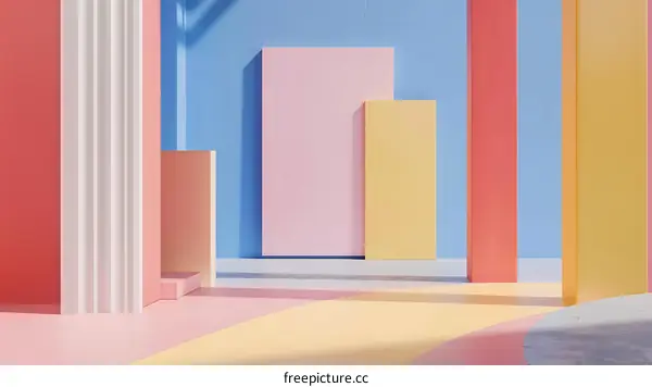 Minimalist Colorful Abstract Background