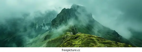 Misty Green Mountains