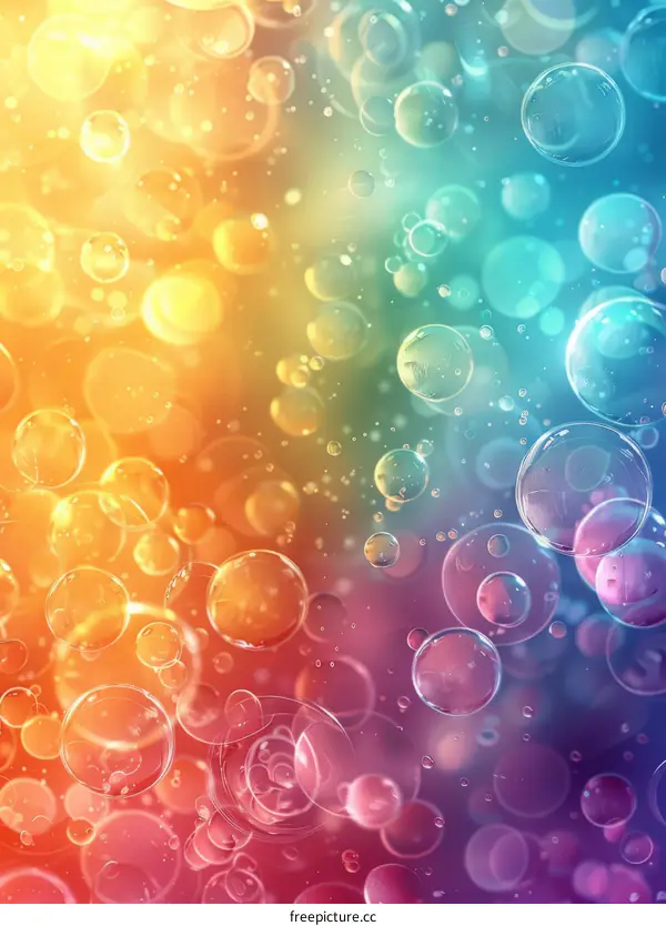 Rainbow Gradient Bubbles