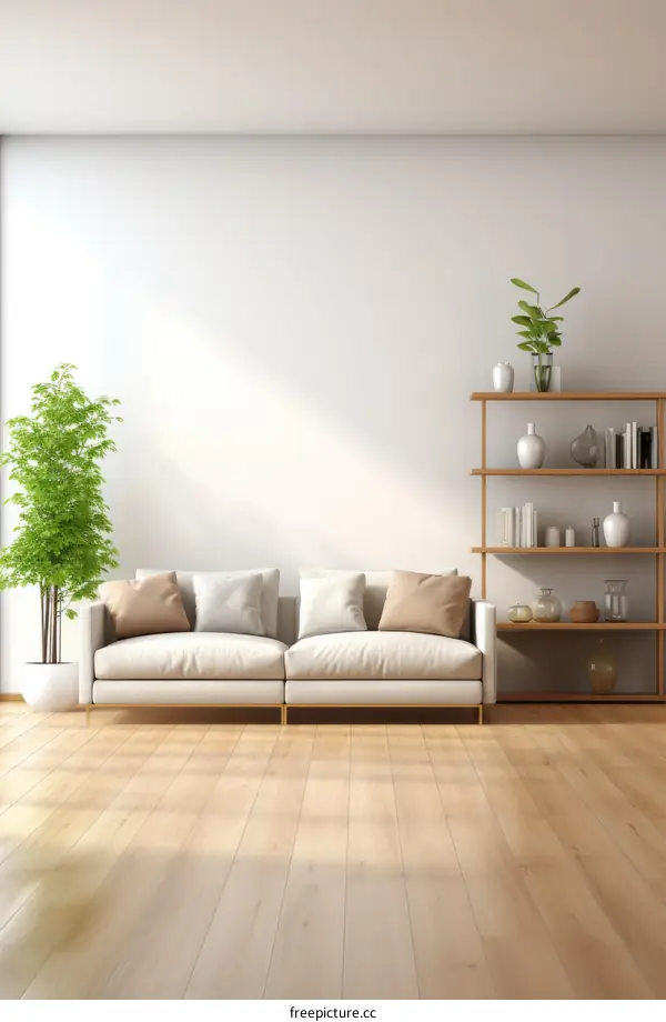 Bright and Airy Living Room With Plants