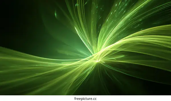 Abstract Green Light Lines Design