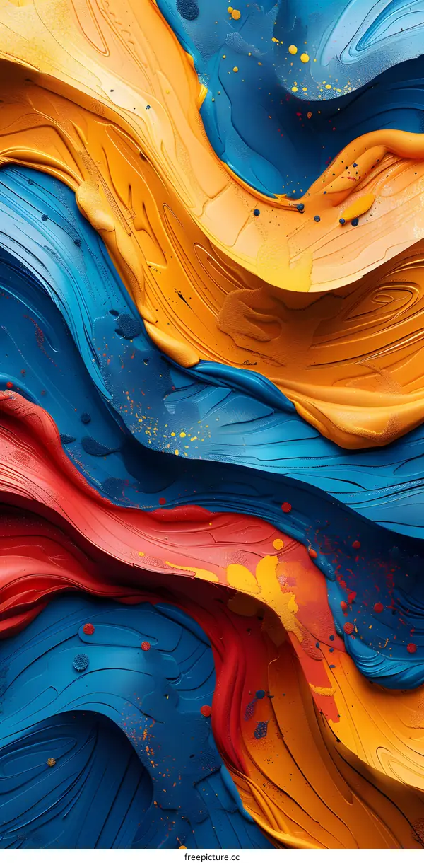 Abstract Swirls of Color