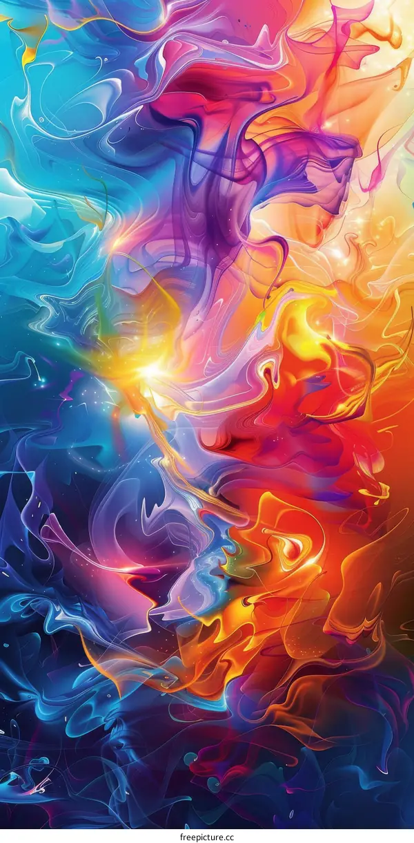 Colorful abstract painting