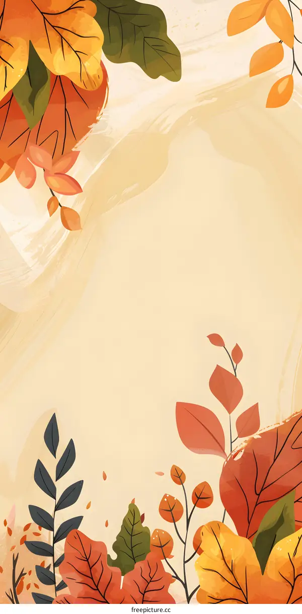 Autumn Leaves Background Illustration