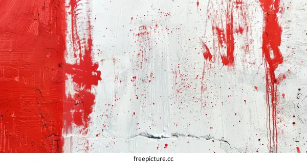 Grunge Red and White Concrete Wall Texture