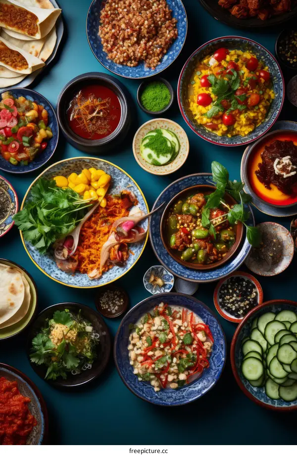 A table full of delicious and healthy food
