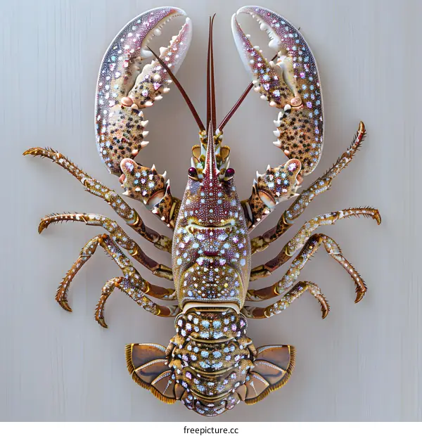 A detailed image of a lobster