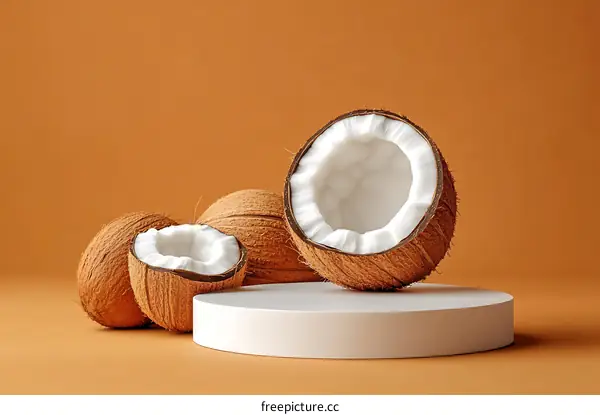 Coconut Fruit Studio Photography Display