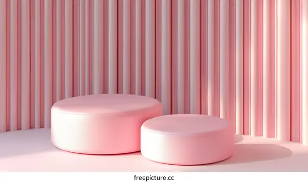 Pink Minimalist Product Display Platform