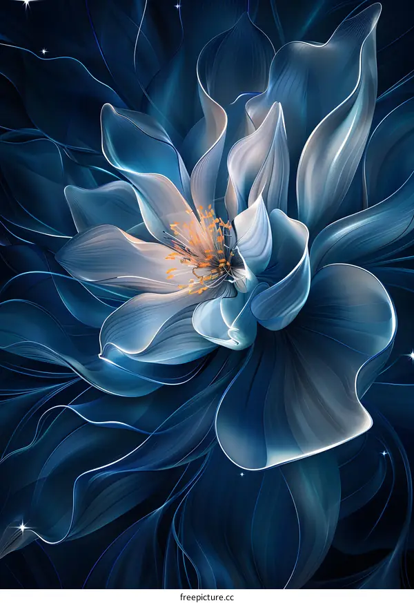Blue flower