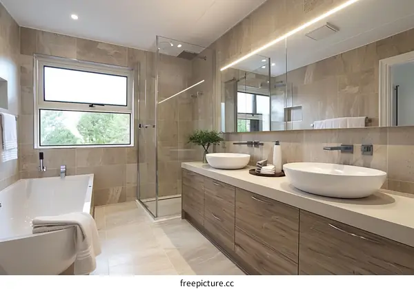 Modern and Minimalist Bathroom Interior