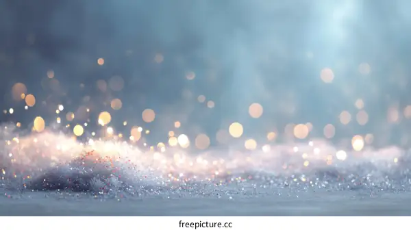 Sparkling Festive Background with Bokeh Lights