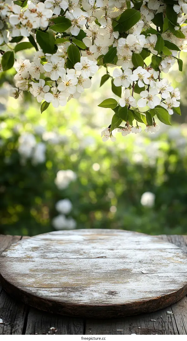 Spring Blossom Wooden Tabletop Display