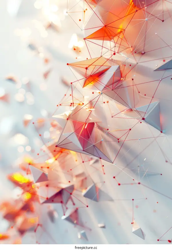 Interconnected Nodes and Triangles