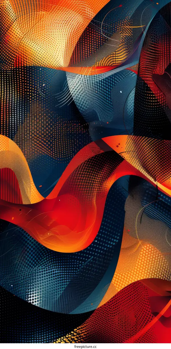 Abstract Colorful Geometric Shapes