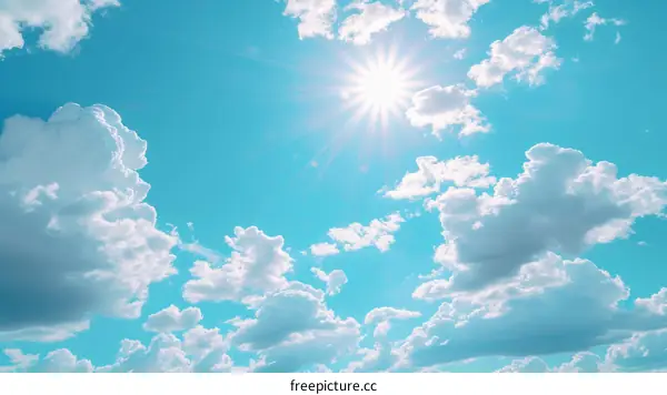 Blue sky and white clouds