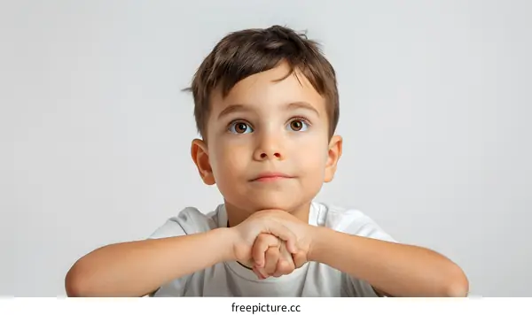 Portrait of a cute little boy