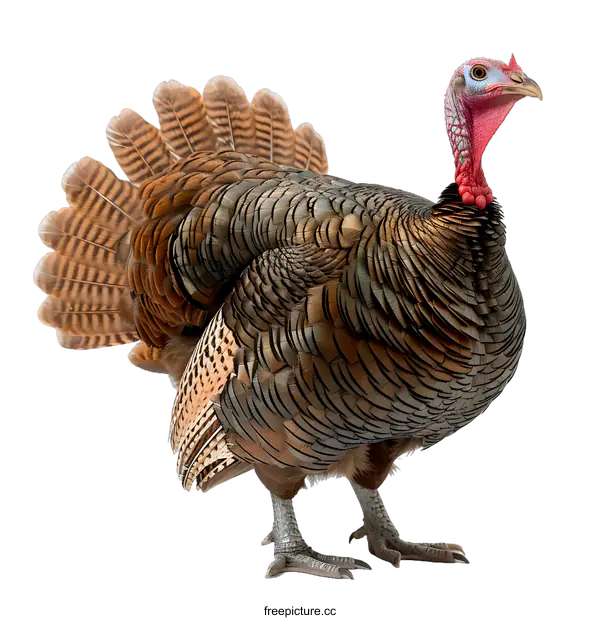 [Transparent Background PNG]A studio shot of a turkey