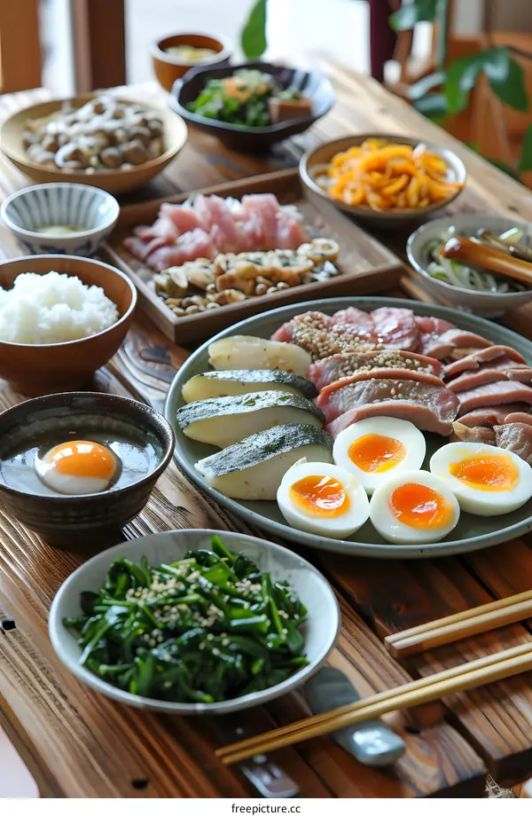 A delicious Japanese breakfast