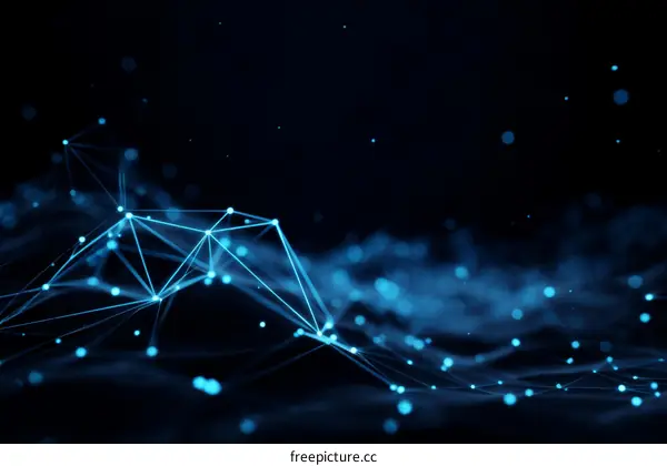 Abstract Network Design Illustration