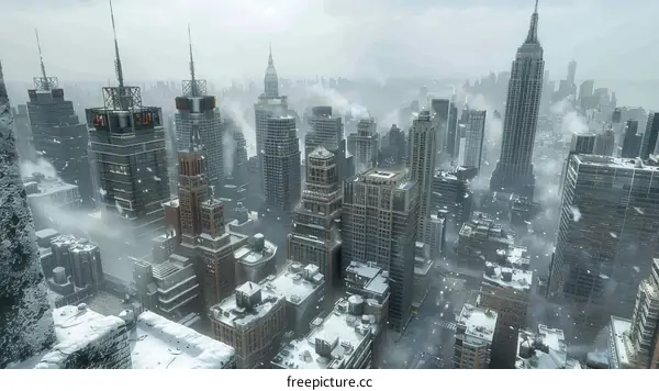 A winter day in New York City