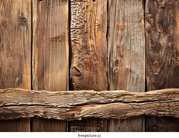 Brown Rustic Wood Plank Background