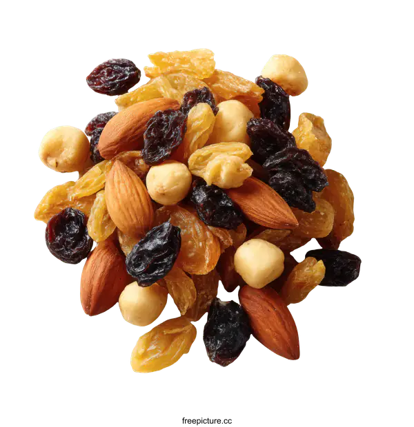 [Transparent Background PNG]Assorted Dried Fruits and Nuts Mix