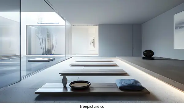 Minimalist Japanese Zen Garden Interior Design