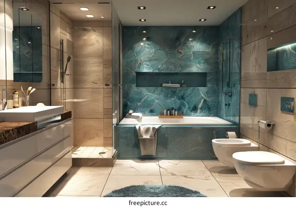 Modern Luxury Bathroom Design Interior