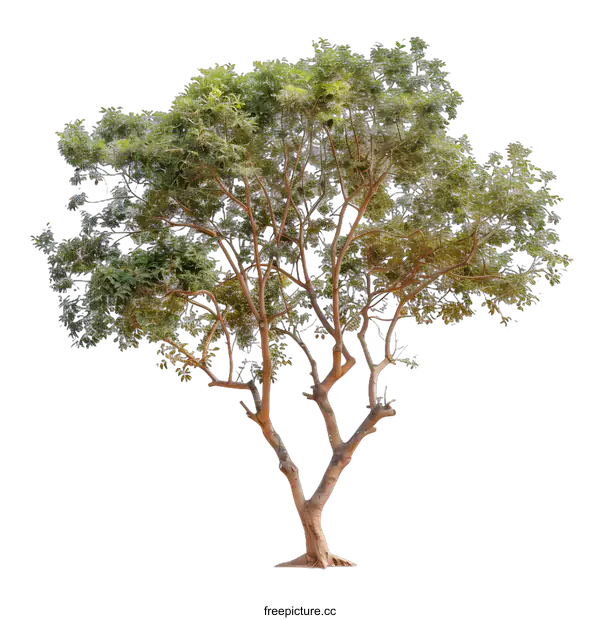 [Transparent Background PNG]Green Tree Isolated on White Background