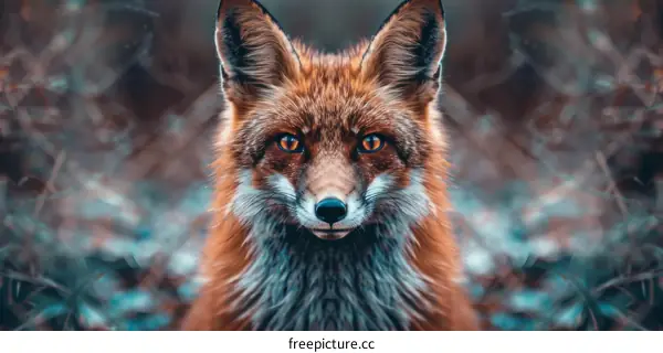 Close-Up of Red Fox with Sharp Gaze