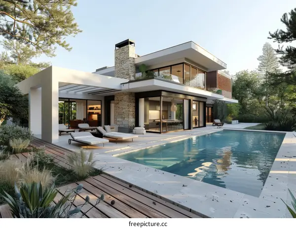 Modern and Luxurious Villa with Swimming Pool and Terrace