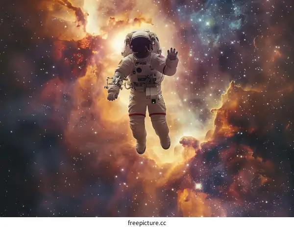 Astronaut Floating in Space